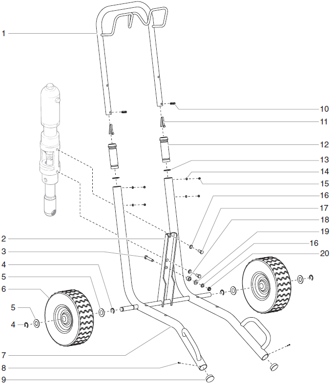 PowrTwin 4900XLT Cart Assembly Parts PowrTwin 4900XLT Cart Assembly Parts